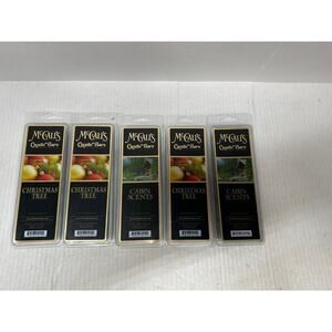McCall's Candles Candle Bars 5.5 oz. - Cabin‎ Scents, Christmas Tree Lot of 5